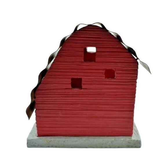 Celebrate it! Tiny Treasures Rustic Garden Structure 6 inch Red Barn Building - Picture 3 of 6